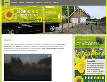 Tablet Screenshot of hoveniersbedrijfpdeboer.nl